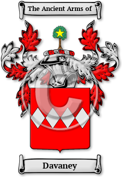 Davaney Family Crest Download (jpg) Legacy Series - 150 DPI