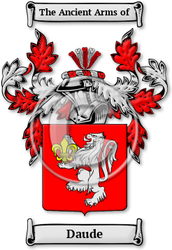 Daude Family Crest Download (jpg) Legacy Series - 150 DPI
