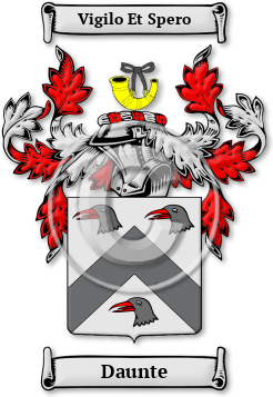 Daunte Family Crest Download (jpg) Legacy Series - 150 DPI