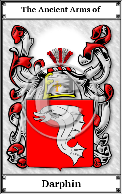 Darphin Family Crest Download (JPG) Book Plated - 600 DPI