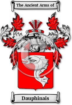 Dauphinais Family Crest Download (jpg) Legacy Series - 150 DPI