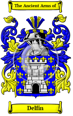 Delfín Family Crest/Coat of Arms