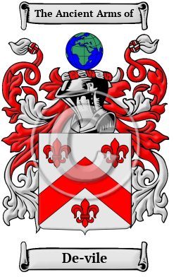 De-vile Family Crest Download (JPG) Heritage Series - 300 DPI