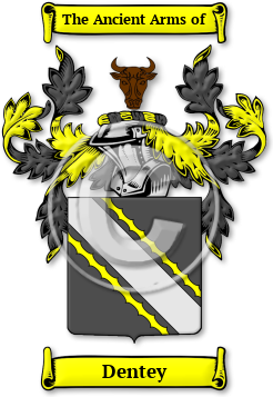 Dentey Family Crest Download (jpg) Legacy Series - 150 DPI