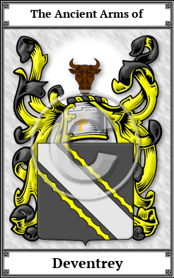 Deventrey Family Crest Download (JPG) Book Plated - 600 DPI