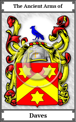 Daves Family Crest Download (JPG)  Book Plated - 150 DPI