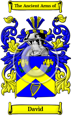 Davìd Family Crest/Coat of Arms
