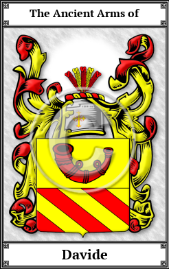 Davide Family Crest Download (JPG)  Book Plated - 150 DPI