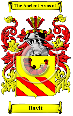 Davit Family Crest Download (JPG) Heritage Series - 600 DPI