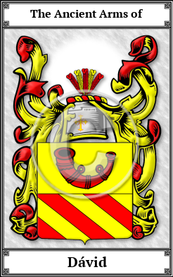 Dávid Family Crest Download (JPG) Book Plated - 600 DPI