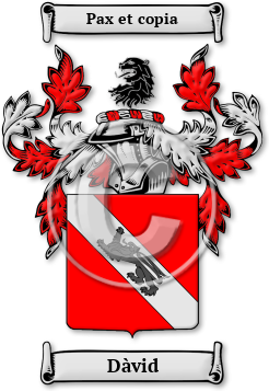 Dàvid Family Crest Download (JPG) Legacy Series - 600 DPI