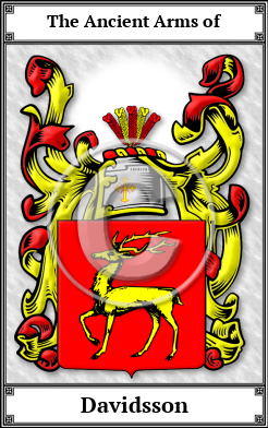 Davidsson Family Crest Download (JPG)  Book Plated - 150 DPI
