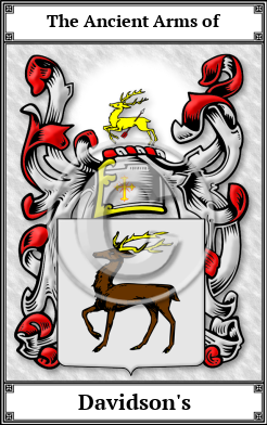 Davidson's Family Crest Download (JPG)  Book Plated - 150 DPI
