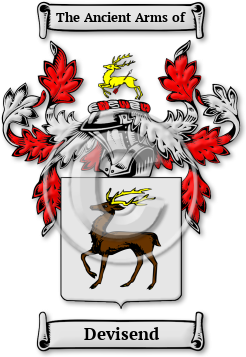 Devisend Family Crest Download (jpg) Legacy Series - 150 DPI
