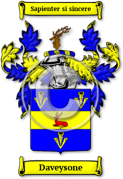 Daveysone Family Crest Download (jpg) Legacy Series - 150 DPI