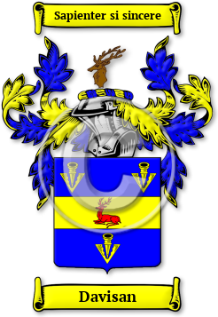 Davisan Family Crest Download (jpg) Legacy Series - 150 DPI