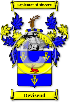 Devisend Family Crest Download (JPG) Legacy Series - 600 DPI