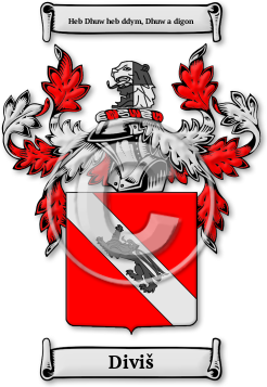 Diviš Family Crest Download (jpg) Legacy Series - 150 DPI