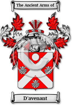 D'avenant Family Crest Download (jpg) Legacy Series - 150 DPI