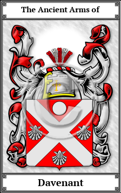 Davenant Family Crest Download (JPG)  Book Plated - 150 DPI