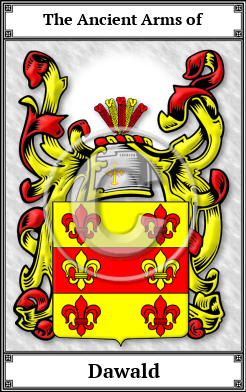 Dawald Family Crest Download (JPG) Book Plated - 600 DPI