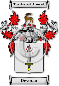 Devoran Family Crest Download (jpg) Legacy Series - 150 DPI