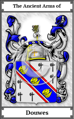 Douwes Family Crest Download (JPG)  Book Plated - 150 DPI