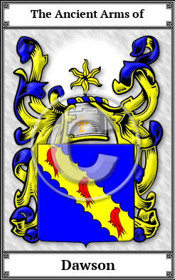Dawson Family Crest Download (JPG)  Book Plated - 150 DPI