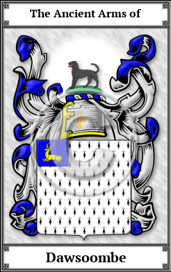 Dawsoombe Family Crest Download (JPG)  Book Plated - 150 DPI