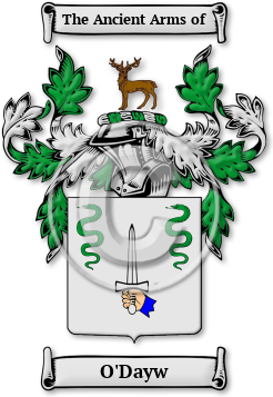 O'Dayw Family Crest Download (jpg) Legacy Series - 150 DPI