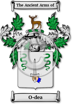 O-dea Family Crest Download (jpg) Legacy Series - 150 DPI