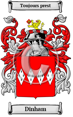 Dinham Family Crest Download (JPG) Heritage Series - 600 DPI