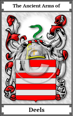 Deels Family Crest Download (JPG)  Book Plated - 150 DPI