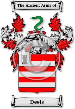 Deels Family Crest Download (jpg) Legacy Series - 150 DPI