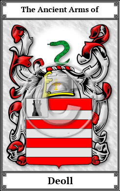 Deoll Family Crest Download (JPG)  Book Plated - 150 DPI