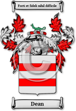 Dean Family Crest Download (jpg) Legacy Series - 150 DPI