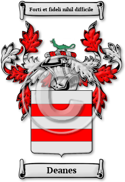 Deanes Family Crest Download (jpg) Legacy Series - 150 DPI
