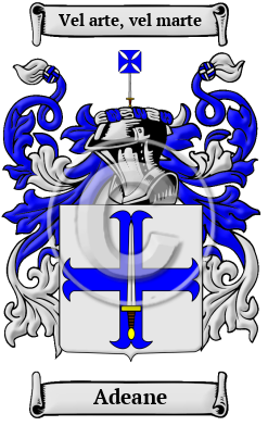 Adeane Family Crest/Coat of Arms