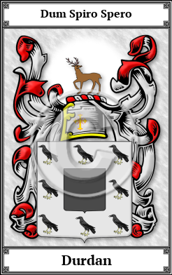 Durdan Family Crest Download (JPG)  Book Plated - 150 DPI