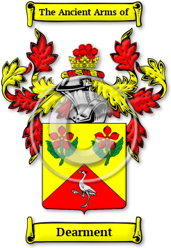 Dearment Family Crest Download (jpg) Legacy Series - 150 DPI