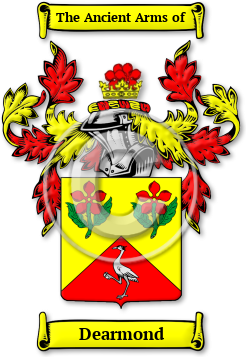 Dearmond Family Crest Download (jpg) Legacy Series - 150 DPI