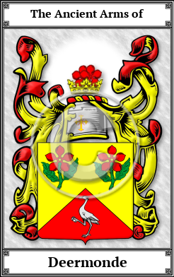 Deermonde Family Crest Download (JPG)  Book Plated - 150 DPI