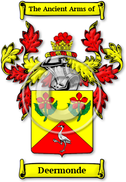 Deermonde Family Crest Download (jpg) Legacy Series - 150 DPI