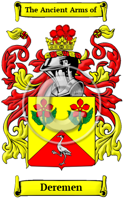 Deremen Family Crest Download (JPG) Heritage Series - 600 DPI