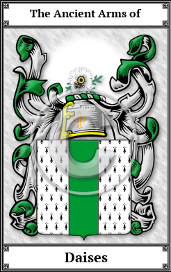 Daises Family Crest Download (JPG)  Book Plated - 150 DPI