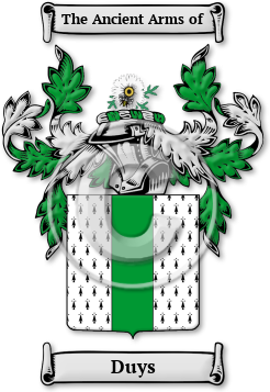 Duys Family Crest Download (jpg) Legacy Series - 150 DPI