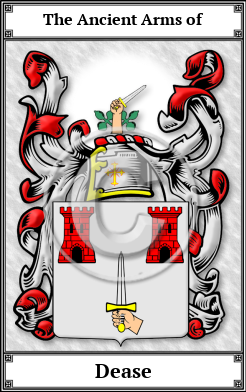 Dease Family Crest Download (JPG) Book Plated - 600 DPI