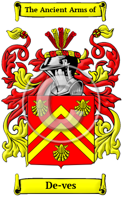 De-ves Family Crest Download (JPG) Heritage Series - 300 DPI
