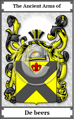 De beers Family Crest Download (JPG) Book Plated - 150 DPI