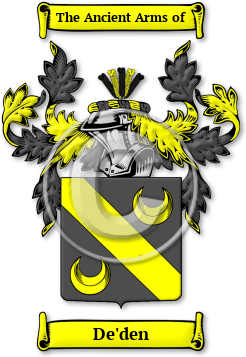 De'den Family Crest Download (jpg) Legacy Series - 150 DPI